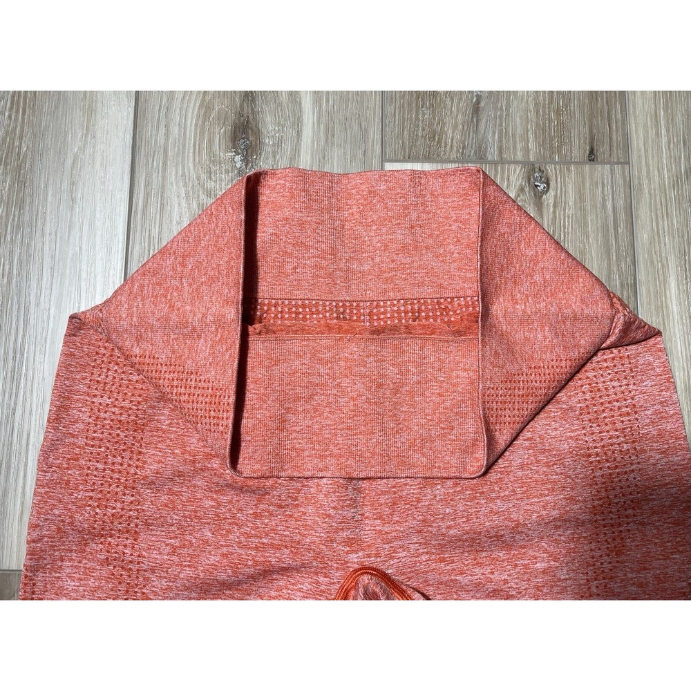 GYMSHARK Red Orange Seamless Compression Athletic Shorts - Size XL (?) - Picture 3 of 12